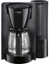Bosch TKA6A043 Kaffeemaschine mit Filter, 1200W, automatische Endabschaltung, Aromaschutz-Glaskanne, schwarz