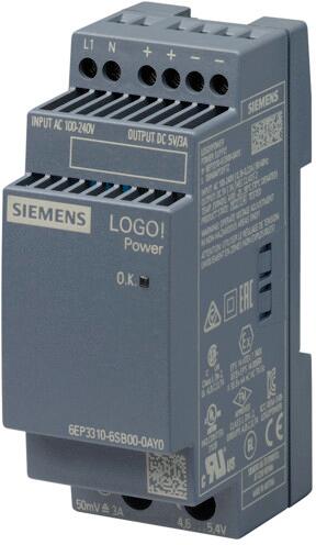 Siemens 6EP3310-6SB00-0AY0 LOGO!POWER 5V / 3A