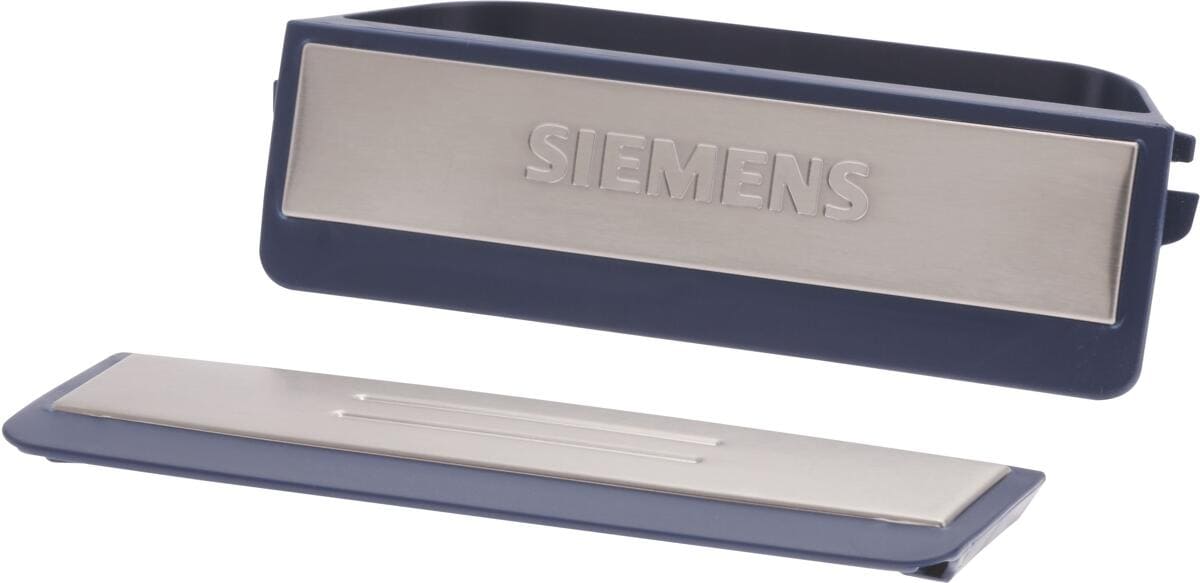 Bosch Siemens 00616394 Korbgriff, Set OK & UK, Siemens, dunkelblau, Edelstahleinleger
