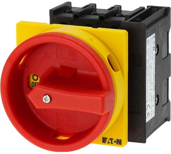 Eaton P1-32/EA/SVB/HI11 Hauptschalter, P1, 32A, Einbau, 3-polig S+Ö, NOT-AUS-Funktion (072567)