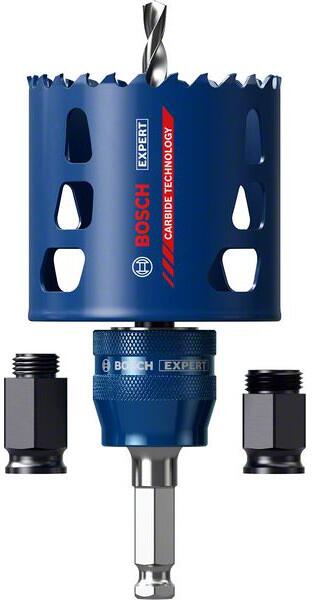 Bosch Expert Tough Material Lochsäge-Starter-Set für Schlagbohrer/Schrauber, 68x60mm, blau (2608900450)