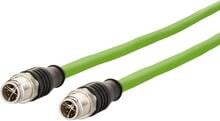 METZ CONNECT M12 Industrial Ethernet Leitung, X-kodiert, 1m, M12 Stecker gerade - M12 Stecker gerade, PUR (142M2X11010)