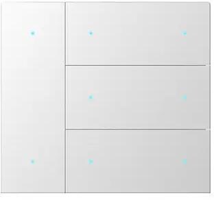 GVS Wippenset für WALTZ, 4-fach, Aluminium, silber (CHKA-08/W.1.22)