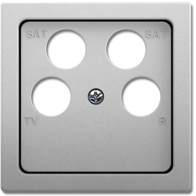 Busch-Jaeger 1743/10-04-866 Zentralscheibe, Pur Edelstahl, edelstahl (2CKA001724A4369)