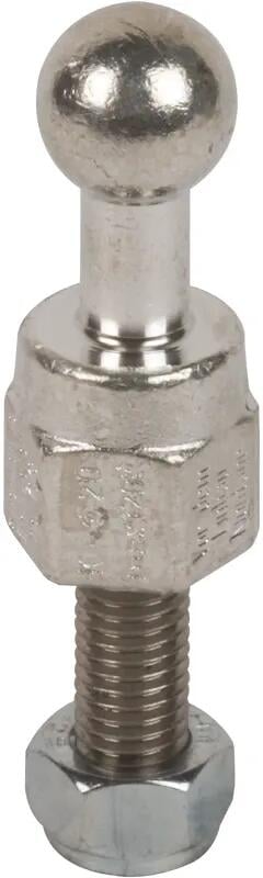 Dehn KFP 20 M12 35 SSM Kugelfestpunkt, gerade mit Gewindebolzen und selbstsichernder Mutter, D 20mm, M12x35mm (754235)