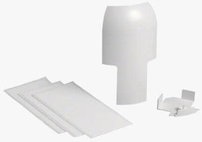 Hager SL20055819016 Abzweig auf EK 40x40mm hfr zu Sockelleistenkanal SL 20x55mm, verkehrsweiß