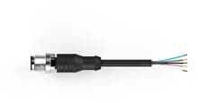 Bernstein SFW-M12C4/AW-10PU Anschlussleitung, M12, 4-Polig, 10m, schwarz (6075689188)