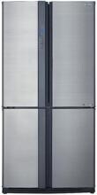 Sharp SJ-EX770F2-SL Side-by-Side Kombination, 89cm breit, 556L, NoFrost,  Twist-Ice-Maker mit Eisauffangbehälter, Edelstahloptik
