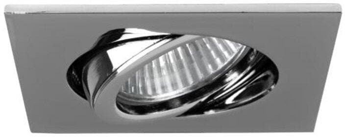 Brumberg TIRREL-S Einbaustrahler, GX5,3, MR16, max. 13W LED, 12V AC/DC, quadratisch, schwenkbar, Aluminium, chrom glänzend (0065.02)