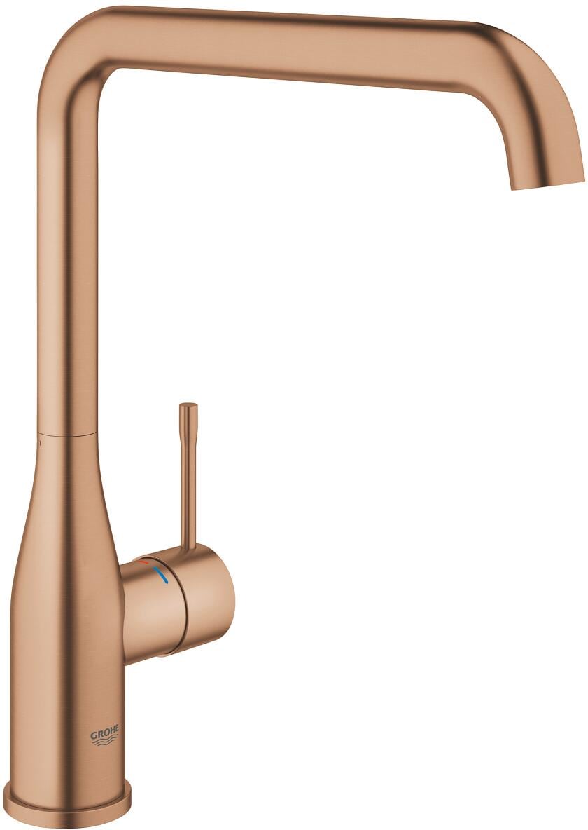 GROHE Essence Einhand-Spültischbatterie, Einlochmontage, schwenkbarer Rohrauslauf, Professional Edition, warm sunset gebürstet (30505DL0)