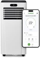 Meaco MeacoCool Pro Serie 9000 Mobiles Klimagerät – WiFi-fähig mit Meaco App, energieeffizient, geräuscharm, inklusive flexiblem Fenster-Kit (A-MC9000-PRO-EU)