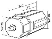Rademacher 4031 Kunststoffkapsel (96000015), SW70
