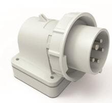 Bals Wand-Gerätestecker, 16A ,5p, , >50V, 1h, IP67, grau (24546)
