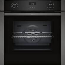 Neff B1ACE2AG3 N50 A+ Einbaubackofen, 59,4 cm breit, 71 L, Kindersicherung, Pizzafunktion, Schnellaufheizen, 7 Heizarten, Graphite-Grey
