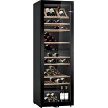 Bosch KWK36ABGA Weinkühlschrank mit Glastür, 199 Flaschen, 60cm breit, zwei Temperaturzonen, LED-Beleuchtung, schwarz
