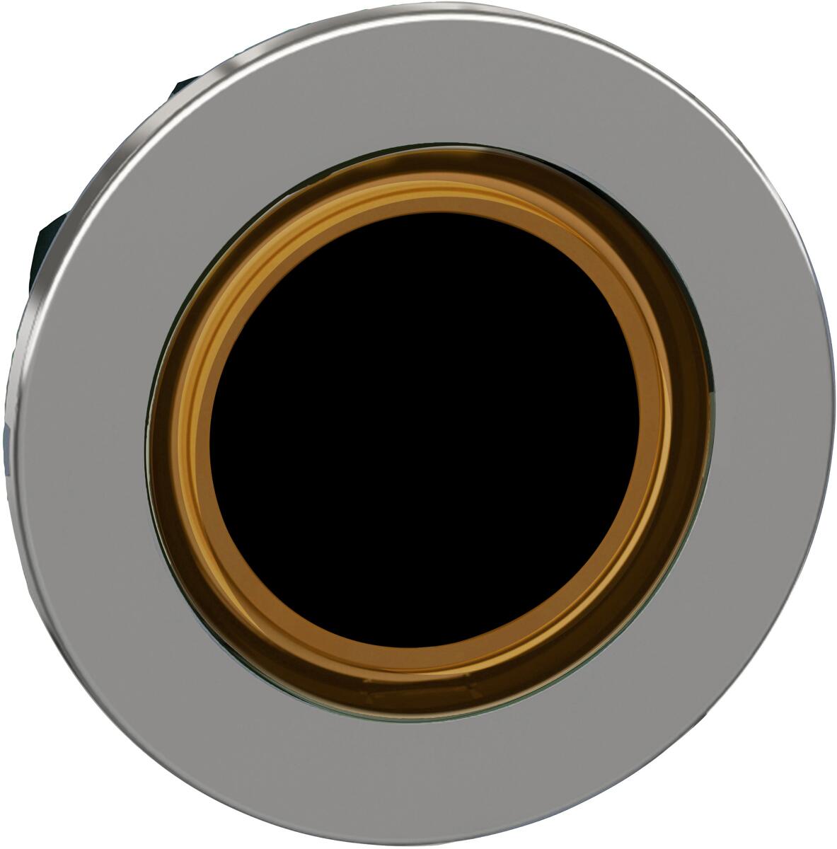 Schneider Electric ZB4FW953 Leuchtdrucktaster, Frontelement, Harmony XB4F, Metall, 30mm, für universelle LED, beleuchteter Ring, orange