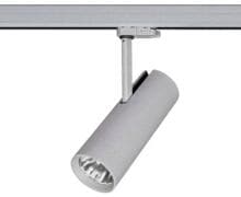 Brumberg Mini LED-Schienenstrahler, 230 V AC, 50 Hz, 23 W, CRI > 90, 36°, 4000 K, rund, struktur, silber (88393684DA)