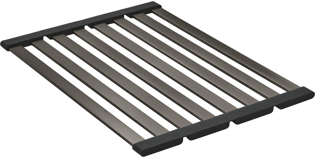 GROHE Multifunktionsgitter, zusammenklappbar, 490 × 348 mm, hard graphite gebürstet (40854AL0)