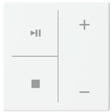 Busch-Jaeger LFMW/A.4.63.1-884 Taster, Busch-axcent, Solo, future, 4-fach, Symbol Musiksteuerung, weiß (2CKA006199A0331)