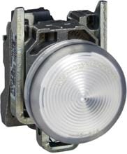 Schneider Electric XB4BVB1 LED-Leuchtmelder, weiß, 22 mm