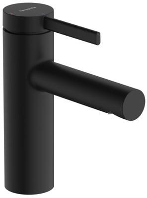 hansgrohe Zesis S Einhebel-Waschtischarmatur 100 CoolStart mit Zugstangen-Ablaufgarnitur, Messing, 4 l/min, Mattschwarz, (74720670)