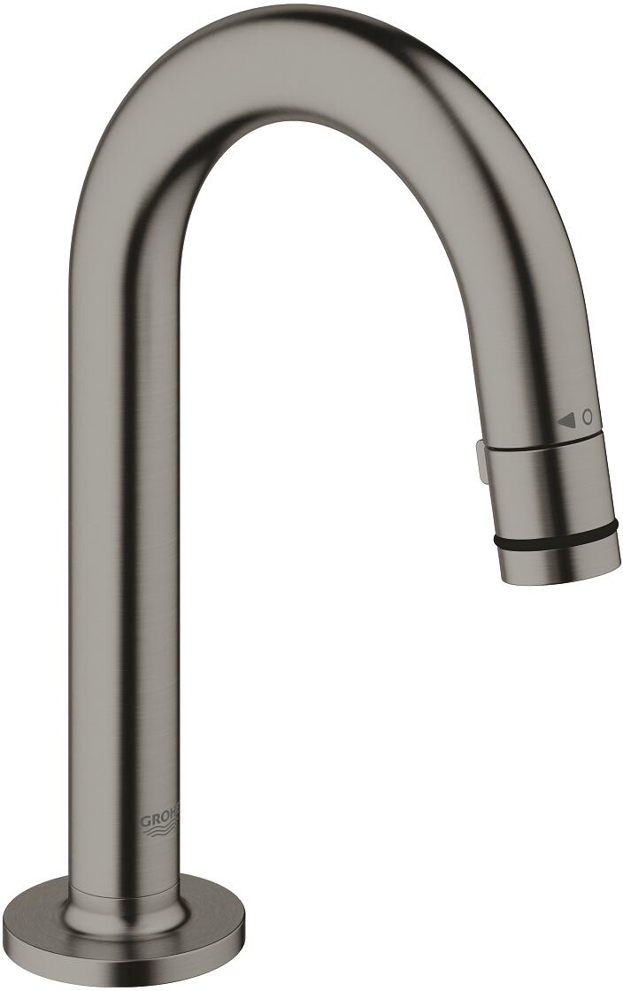 GROHE Universal Waschtisch-Standventil, C-Auslauf, hard graphite gebürstet (20201AL0)