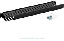 Triton RAB-VP-X02-A1 19" Kunststoffkabelkanal 1HE, einseitig, schwarz (RAB-VP-X02-A1)