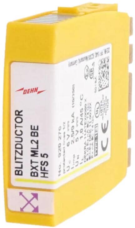 Dehn BXT ML2 BE HFS 5 Kombiableiter-Modul für 1 Doppelader BLITZDUCTOR XT mit LifeCheck (920270)