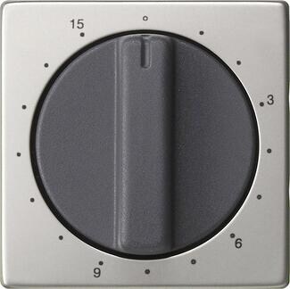 Gira 0640600 Abdeckung mit Knebel für Zeitschalter 15 Minuten, System 55, edestahl