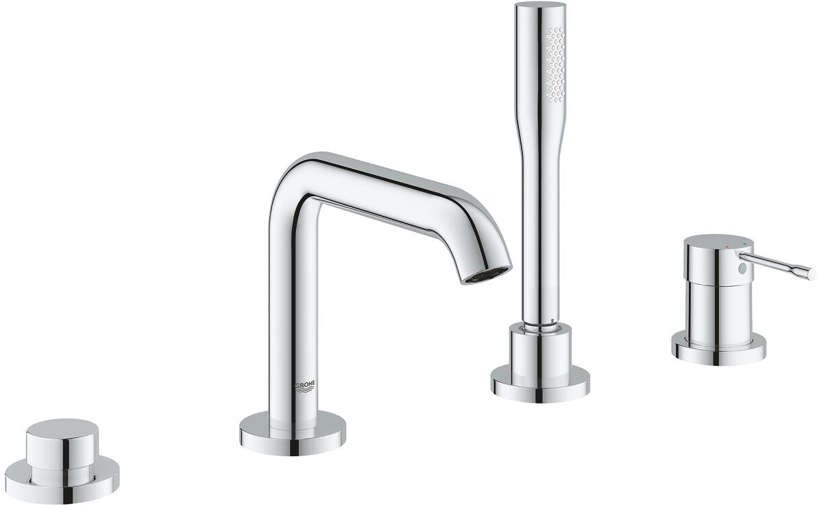 GROHE Essence 4-Loch Einhand-Wannenkombination, eigensicher, Professional Edition, chrom (25251001)