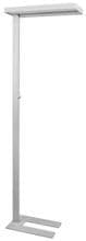 Brumberg ADREA LED-Stehleuchte 60W, 6000lm, 4.000K, mikroprismatische Abdeckung, mit Indirektanteil, Höhe 1950mm, silber struktur (77450694)