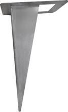 EVN Erdspieß für 230416, Edelstahl, Länge: 180mm inkl. Montageplatte (230416ESP)