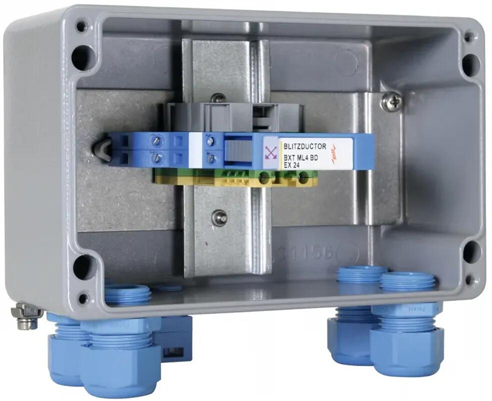 Dehn ITAK EXI BXT 24 Anschlussfertige Überspannungs-Ableitereinheit, IP65, Aluminium/grau (989408)