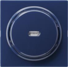 Tast-Kontrollschalter 10 A 250 V~ mit Abdeckung und Wippe Ausschalter 2polig, S-Color, blau, Gira 012246