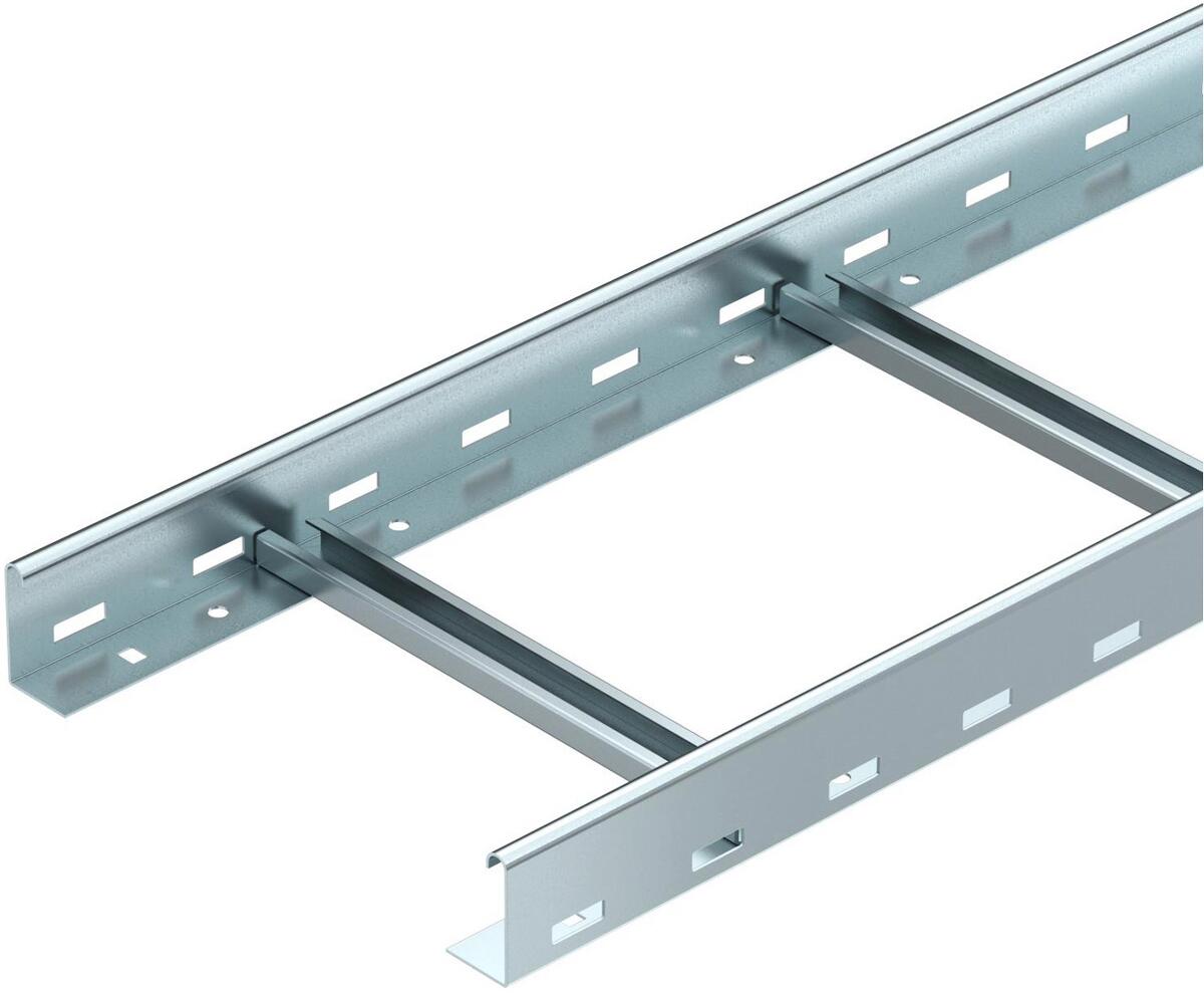 OBO Bettermann LG 660 VS 3 FT Kabelleiter mit VS-Sprosse, gelocht, 60x600x3000mm, Stahl, tauchfeuerverzinkt (6208578)