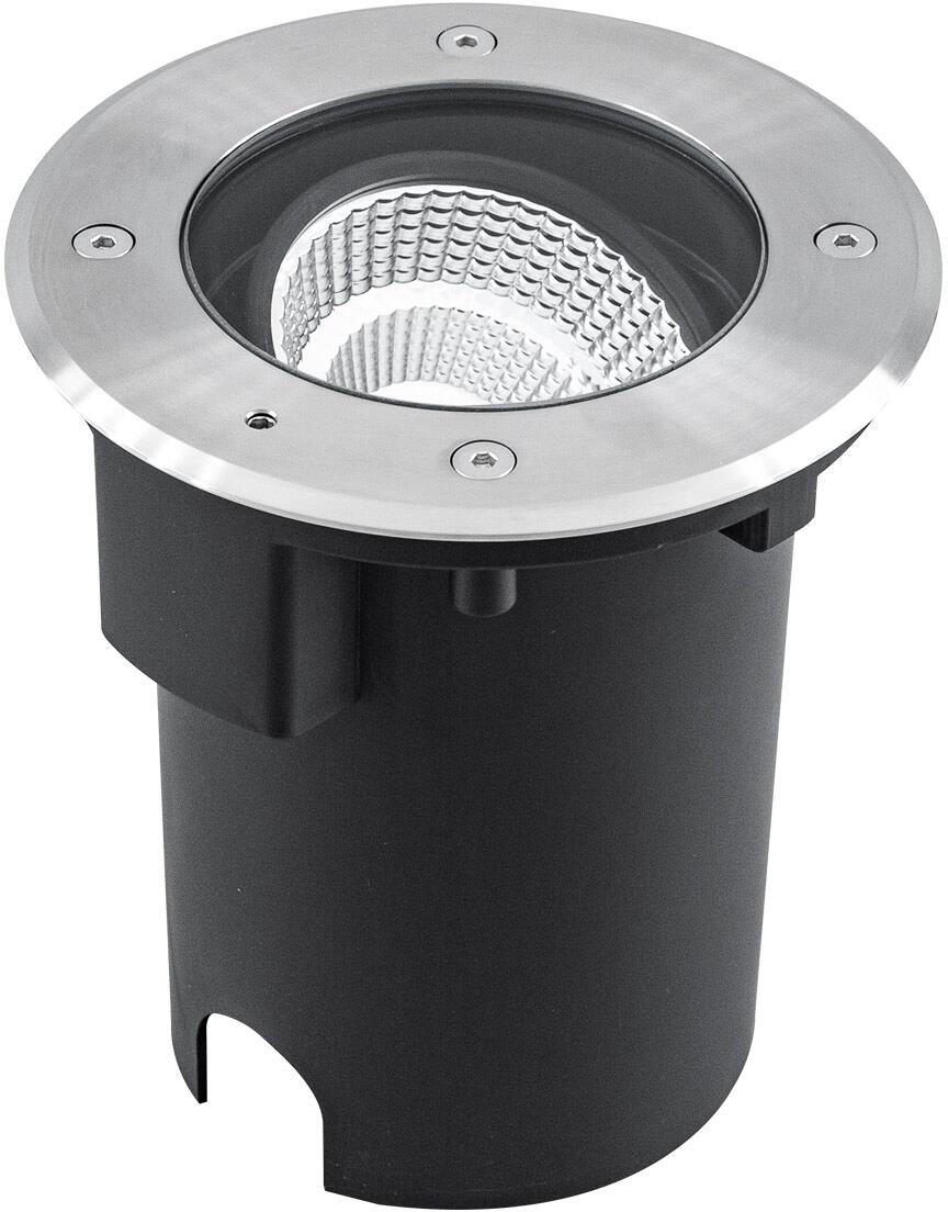 EVN PENTOLA LED Bodeneinbauleuchte, 15W, 3000K, 1315lm, rund, Edelstahl (PC67101502W)