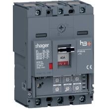 Hager HNS040JC Leistungsschalter h3+ P160 LSI 3P3D 40A 40kA CTC