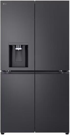 LG GMF960EV2E Stand Side-by-Side Kombination Multidoor, 91,4 cm breit, 645 L, Total NoFrost, Festwasseranschluss, Eis-/ und Wasserspender, WLAN, Black