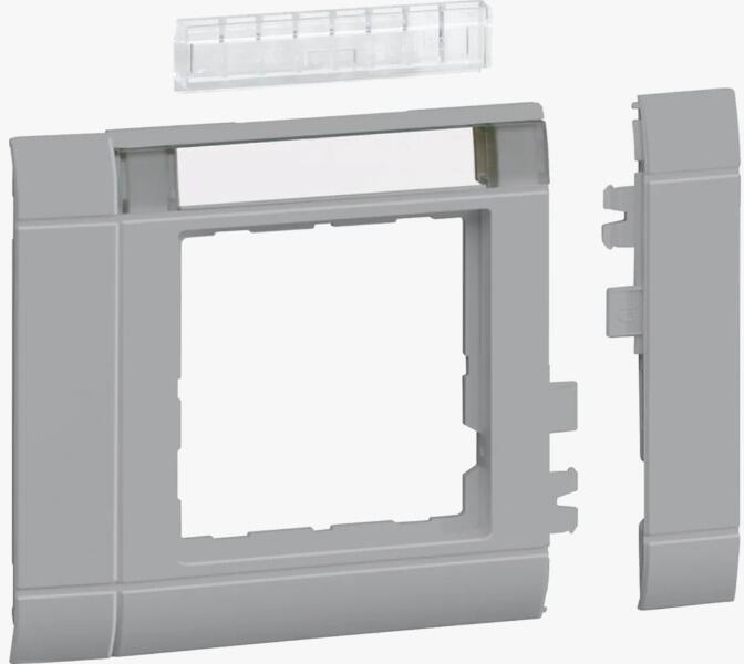 Hager GR0802BLAN Rahmenblende modular, ZS 50, lack alu