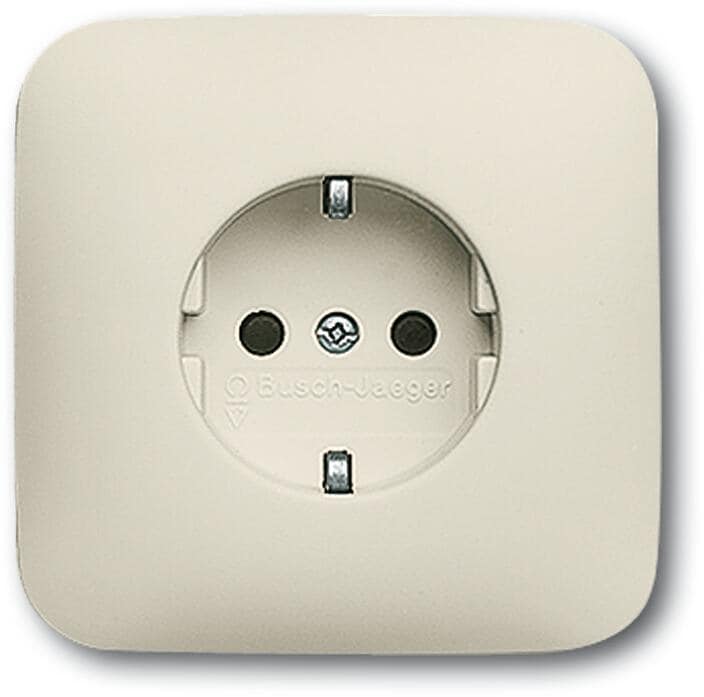 Busch-Jaeger 20 EUJ-212 SCHUKO Unterputz-Steckdose, Duro 2000 SI, weiß (2CKA002011A1367)