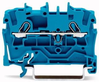 Wago 2002-1204 2-Leiter Durchgangsklemme, 0,25-4 mm², blau