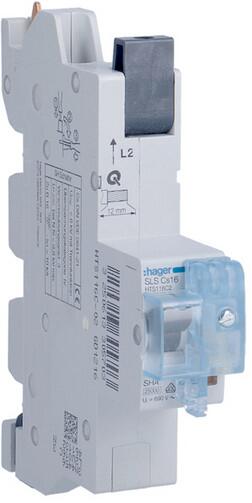Hager HTS116C2 SLS Schalter 1 polig, Cs-Charakteristik, 16A, für Sammelschiene QuickConnect L2