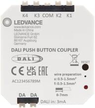 LEDVANCE Pushbutton Coupler DALI-2 Steuergerät, IP20, dimmbar, weiß (4058075837607)