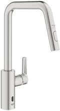 GROHE Start Einhand-Spültischbatterie, 1/2", berührungslose oder manuelle Bedienung, supersteel (101243DC00)