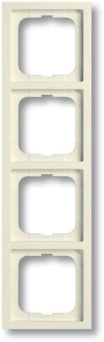 Busch-Jaeger 1724-182 Abdeckrahmen, future, 4-fach Rahmen, elfenbeinweiß (2CKA001754A4171)
