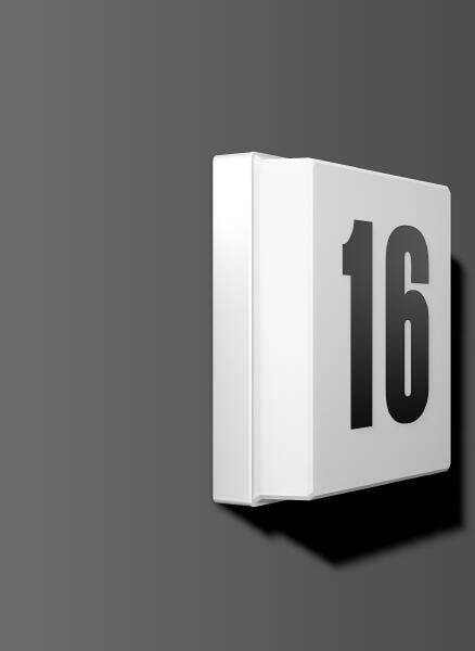 RZB Die superflache Hausnummernleuchte, 4W, 230lm, 4000K, weiß (221167.002)