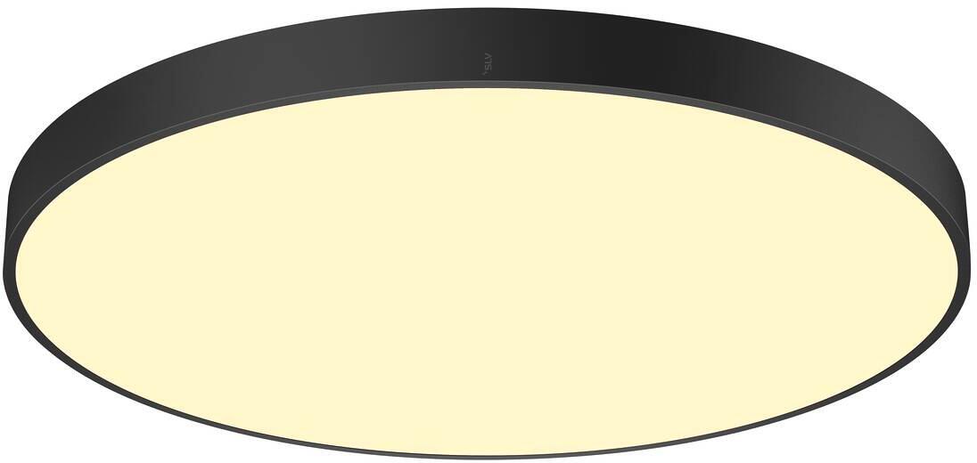SLV MEDO 90 Decken- und Wandaufbauleuchte, Ø 90cm, rund, 79W, 2700/3000/4000K, dimmbar Phasenabschnitt, IP50, schwarz (1007325)