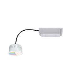 Paulmann LED Modul Einbauleuchte Smart Home Zigbee 3.0 RGBW Coin rund 50mm Coin 5,2W 400lm 230V dimmbar RGBW, satin (93075)