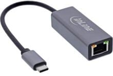 InLine USB 3.2 Netzwerkadapter Kabel, USB-C zu RJ45 Gigabit Netzwerk (33380Q)