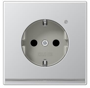 Jung AL1520-OLNW SCHUKO Steckdose, 16 A, 250 V ~, aluminium (lackiert)